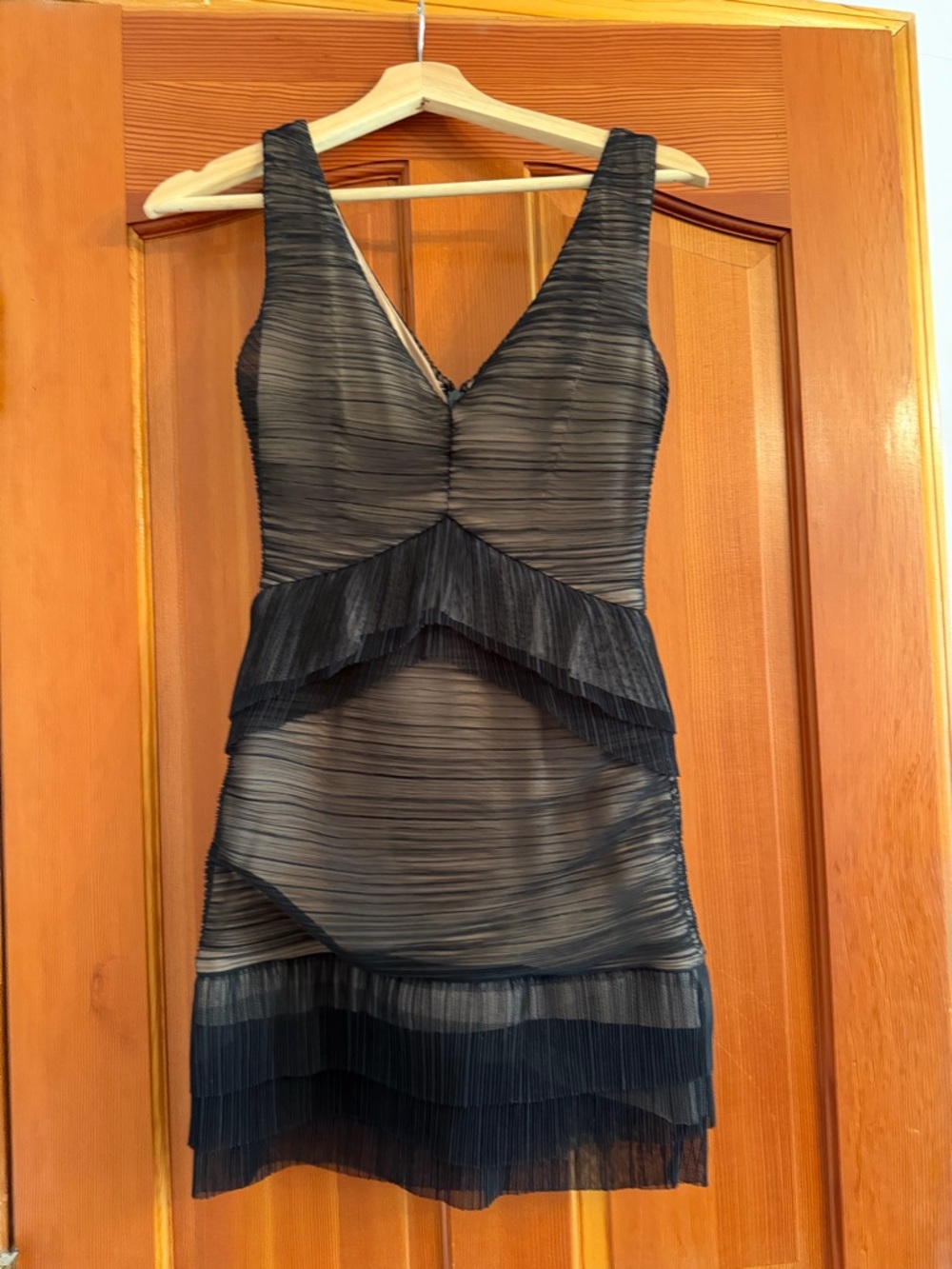 Y2K Vintage BCBGMaxAzria Black and Nude Sven Dress